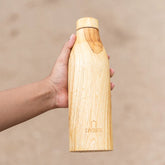 Wood and steel reusable bottles for gifting